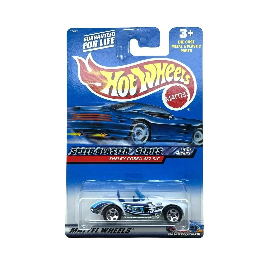 Hot Wheels Speed Blaster Shelby Cobra 427 S/C Sports Car White Diecast 1/64 040